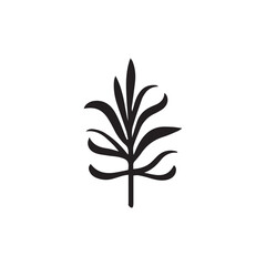 vector plant silhouette