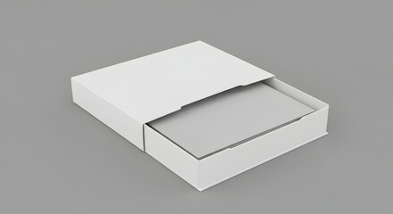 Mockup Perfect for Product Presentation Sleek White Sliding Box Packaging 