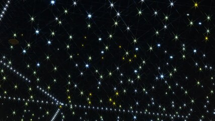 a multitude of led lights on a black background - Powered by Adobe