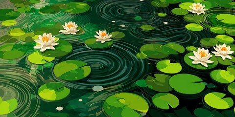 Serene Water Lily Pond A Peaceful Nature Scene