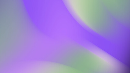 A vibrant and dreamy abstract background featuring a flowing gradient of luminous purples and soft, muted greens.