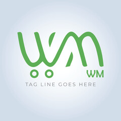 E-commerce logo shopping cart branding art