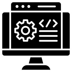 Programming glyph icon