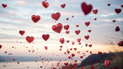 heart shaped balloons