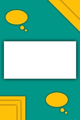 abstract background with yellow bubble