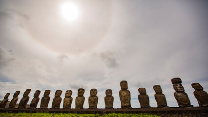 Statues on Easter Island
