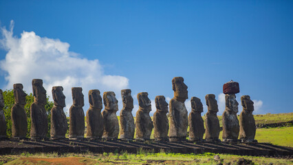 Statues on Easter Island