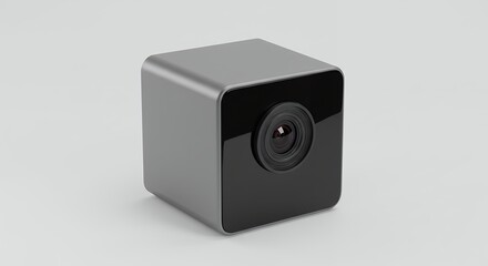 Fototapeta premium Square gray and black technology device