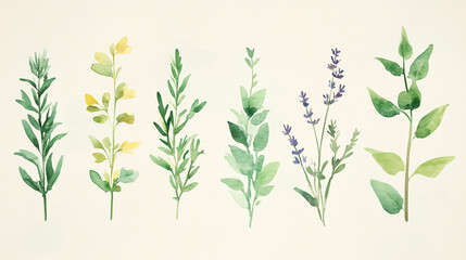 vector illustration of a floral branches