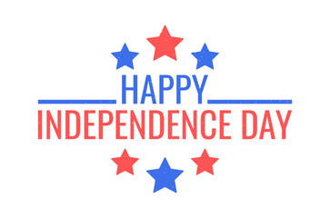 Happy independence day patriotic badge
