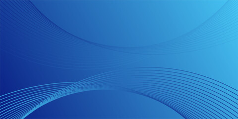 Blue gradient mesh abstract background with wavy blended lines nice for wallpaper or banner