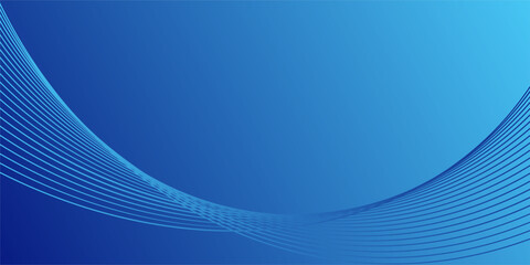 Blue gradient mesh abstract background with wavy blended lines nice for wallpaper or banner
