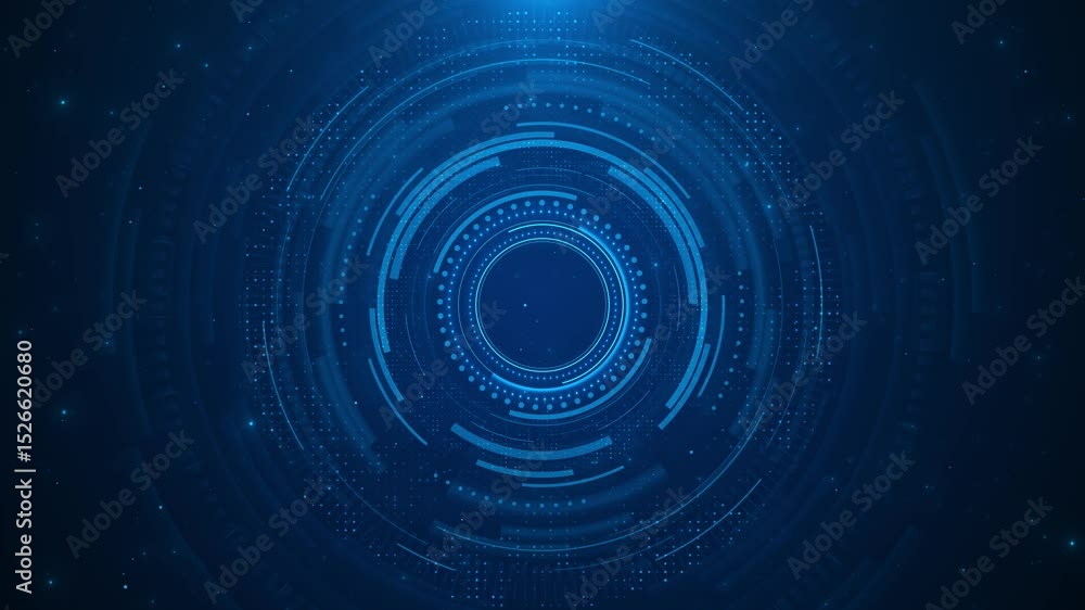 Poster futuristic sci-fi game user interface. projection or hologram, vr headset. futuristic digital modern