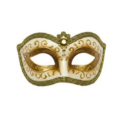 Fototapeta premium Ornate venetian mask isolated on transparent background