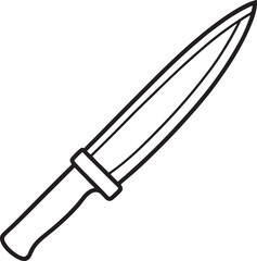 Obraz premium knife vector illustration