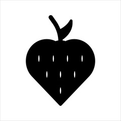 strawberry outline or line icon design bundle.
