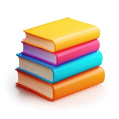 Stack of colorful books (7)