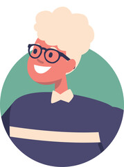 Cute smiling boy in eyeglasses