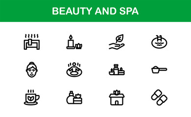 Ultimate Beauty and Spa Icon Collection for Modern Wellness Branding and Digital Design Perfect for Salons Skincare and Relaxation Projects