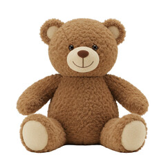 Obraz premium Cute brown teddy bear isolated on transparent background
