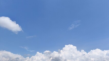blue sky with clouds background
