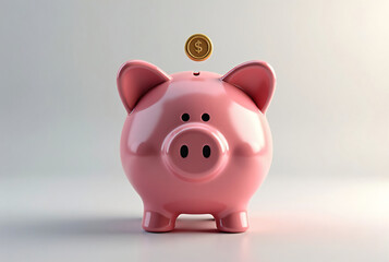 Glossy Piggy Bank Icon