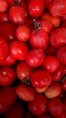 Fresh Red Tomatoes at Local Market