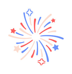 Independence day fireworks festive sparkles