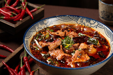 Chinese Cuisine - Spicy and Flavorful Sichuan Dish - Sichuan Boiled Beef