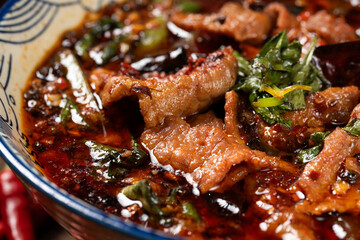 Chinese Cuisine - Spicy and Flavorful Sichuan Dish - Sichuan Boiled Beef