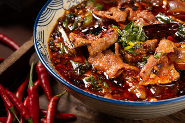 Chinese Cuisine - Spicy and Flavorful Sichuan Dish - Sichuan Boiled Beef