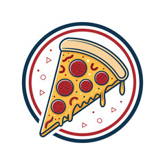 Modern Pizza Logo Design – Creative Vector Emblem for Pizzeria Branding, Restaurant, Delivery, and Food Business Identity
