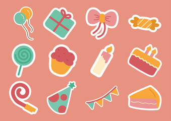 Birthday Illustration Set