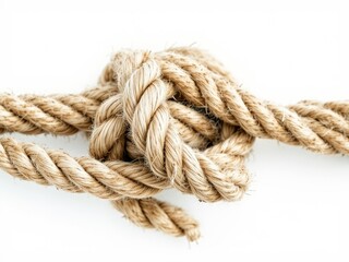 Close-up Maritime Rope Knot - Studio Shot