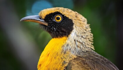 Naklejka premium close up of australian regent bower bird