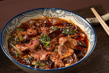Chinese Cuisine - Spicy and Flavorful Sichuan Dish - Sichuan Boiled Beef