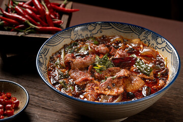 Chinese Cuisine - Spicy and Flavorful Sichuan Dish - Sichuan Boiled Beef