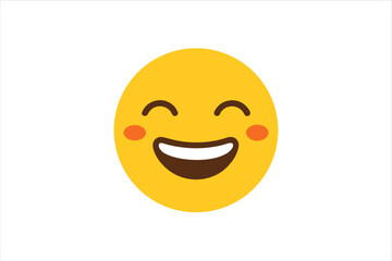 Smiling Emoji Vector Art for Digital Conversations and Humor