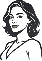 woman with long hair