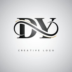  DY Creative Letter Logo with Infinity Symbol – Elegant Minimal Monogram Design for Premium Business Branding, Identity, and Modern Typography