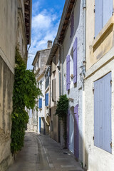 Saint-Remy-de-Provence in France, village in the south, ancient houses in the center
