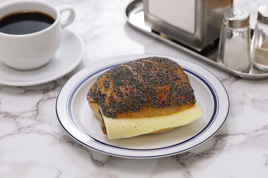 BMO(bolle med ost), a Danish sourdough sandwich with cheese and whipped butter