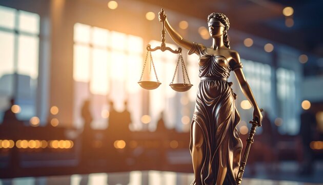 Bronze statue of Lady Justice (1)