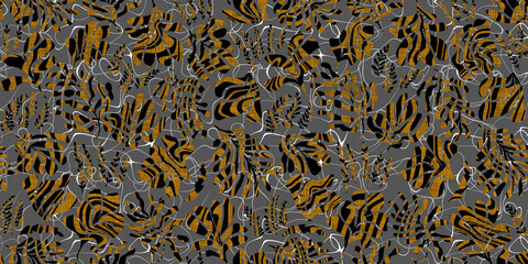 abstract flower seamless patterns