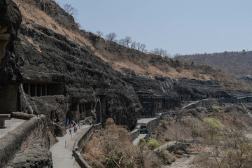 Ajanta is a Buddhist temple and monastery cave complex in India, in the state of Maharashtra. Maharashtra. India.