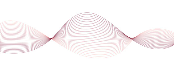 Abstract wave lines in red brownish gradient on minimalist background. Futuristic and dynamic look, perfect for tech, digital, and modern design projects.