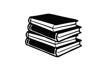 stacked-pile-of-vintage-books-with-ornate-covers--.eps