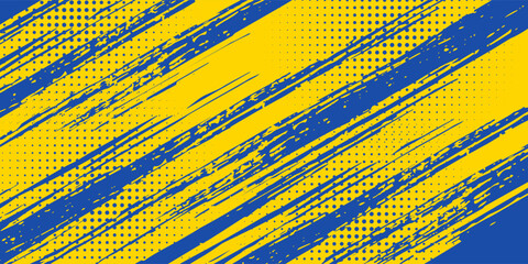 Halftone dots red and blue color pattern gradient grunge texture background. Dot pop art comic sport style vector illustration. grunge vector dots . eps 10