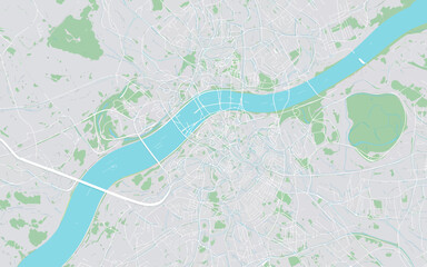 Obraz premium Minimalist City Map A Clean Design of London's Urban Landscape