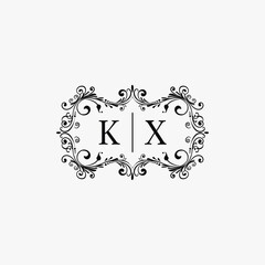 initials wedding monogram logo vector